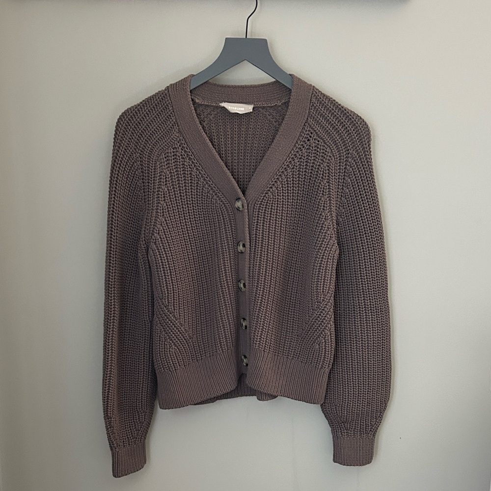 Everlane mauve Women's Cardigan Sweater